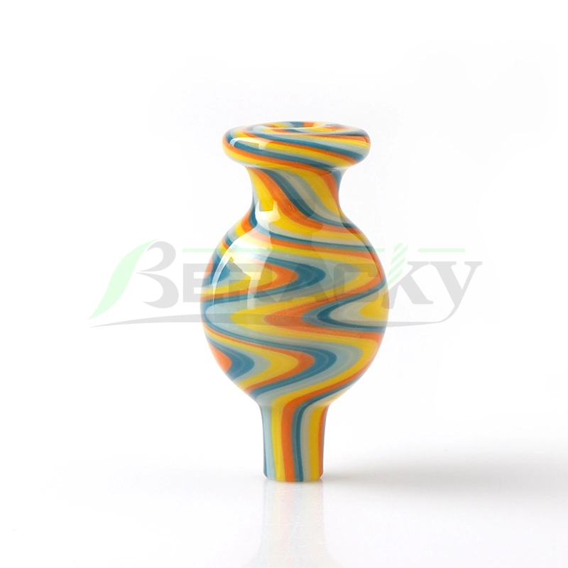 Großhandel/Lieferant Multi Color Swirl Glas Bubble Carb Cap Rauchen Zubehör Wasserpfeifstand