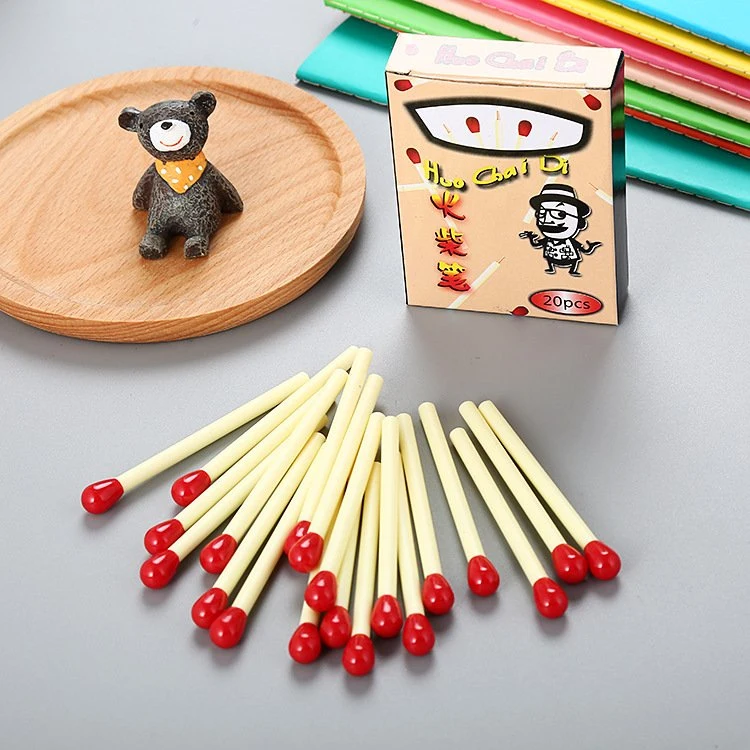 Mini Cute Match Shape Plastic Matchstick Ball Pen Advertising Pen for Kids