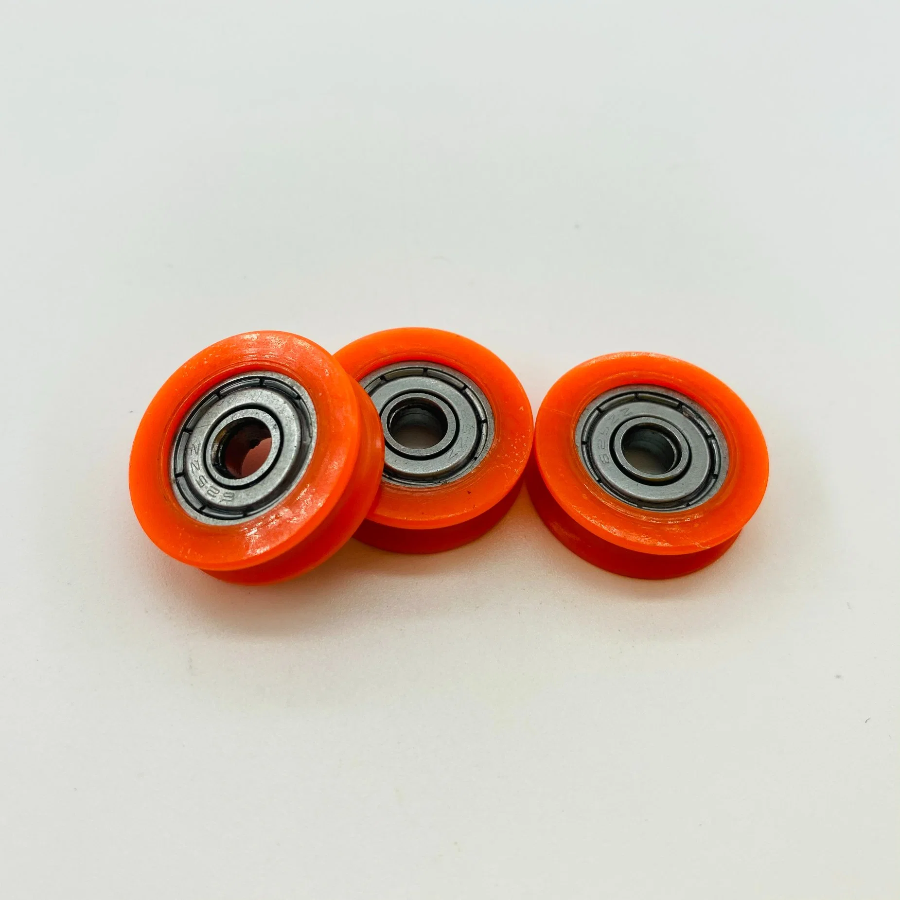 Roue professionnelle en nylon facile à charger de type U, taille orange 5*22.6*6.8mm.