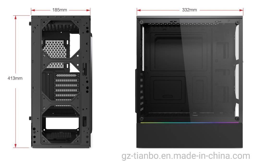 PC-Gehäuse ATX PC-Gehäuse für Gaming