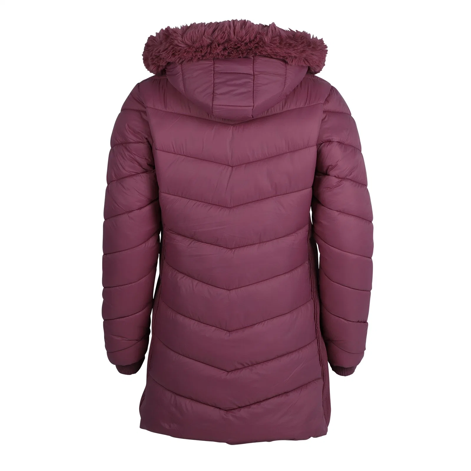 Women&prime; S Ultralight Fake Down Jacket Parka Long Winter Outdoor Coat