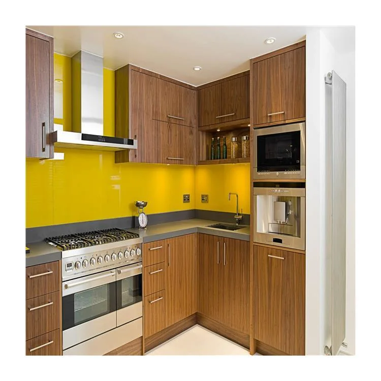 Customized Simple Wooden Laminates Economic Kitchen Cabinet for Wholesales