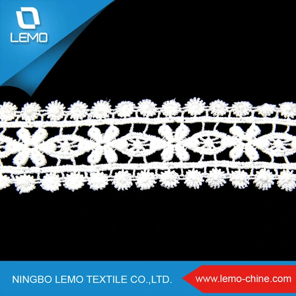 Organic Swiss Cotton Lace Fabric, Lace Trim Wholesale/Supplier