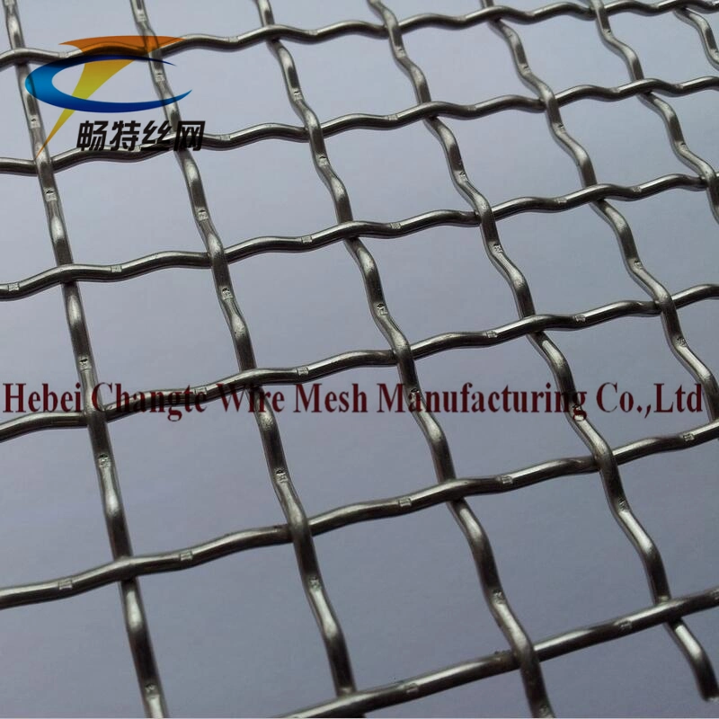 Plain Weave Stainless Steel Carbon Steel 1770MPa Crimped Wire Mesh