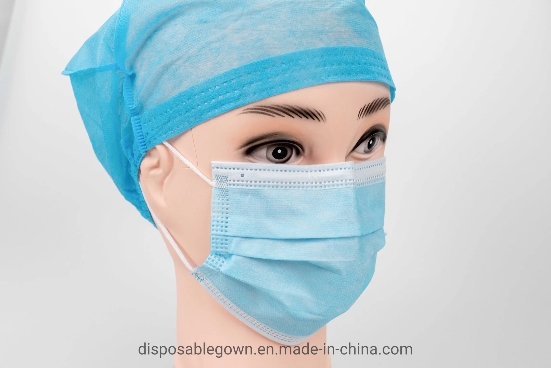 FDA/En14683-zertifizierte Einweg-Gesichtsmaske für medizinische Zwecke mit Ohrbügel 3ply Einweg-Krankenhaus Verwenden Chirurgische Gesichtsmaske