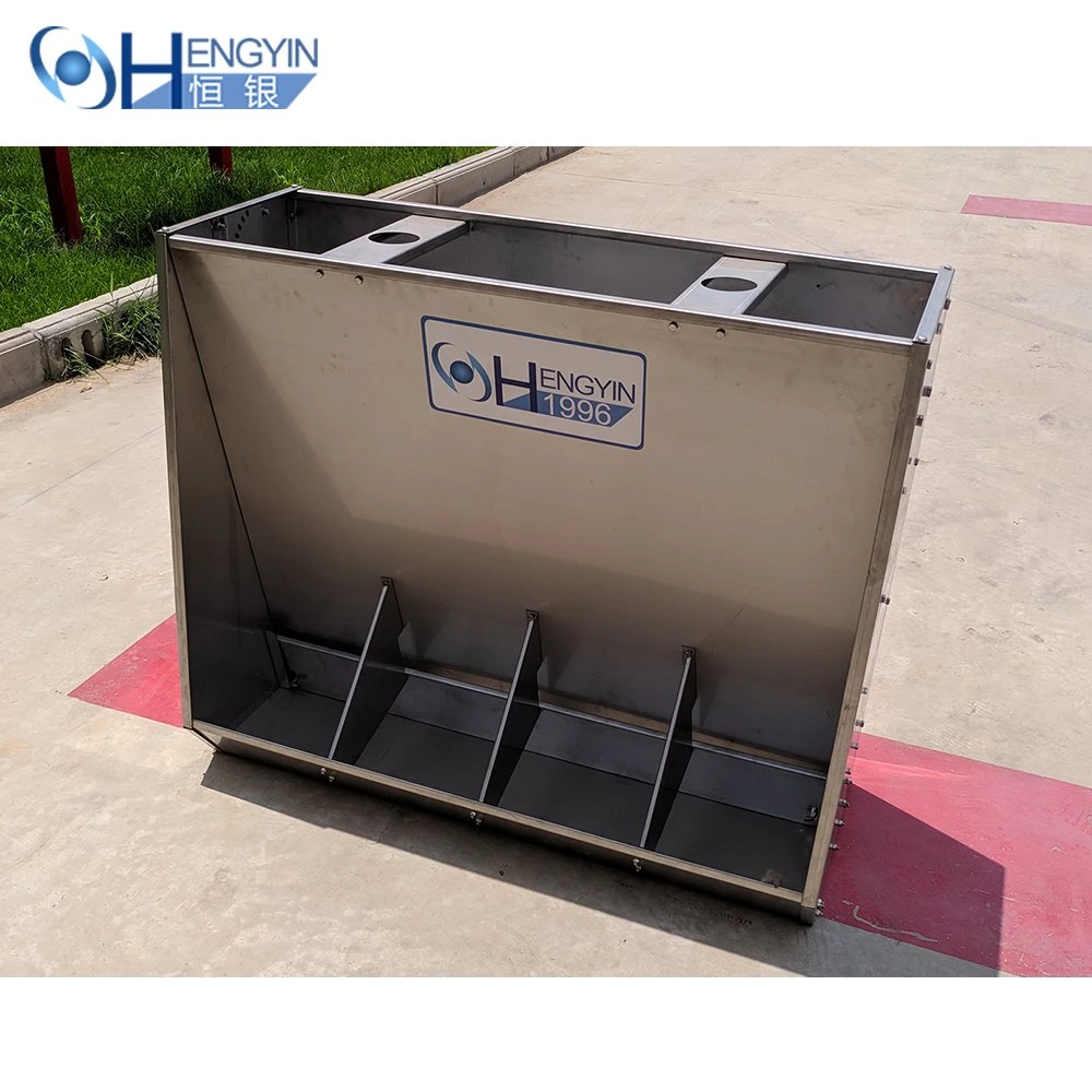 China Made Plastic Double-Side Automatic Pig Feeding Trough Hog Feeders