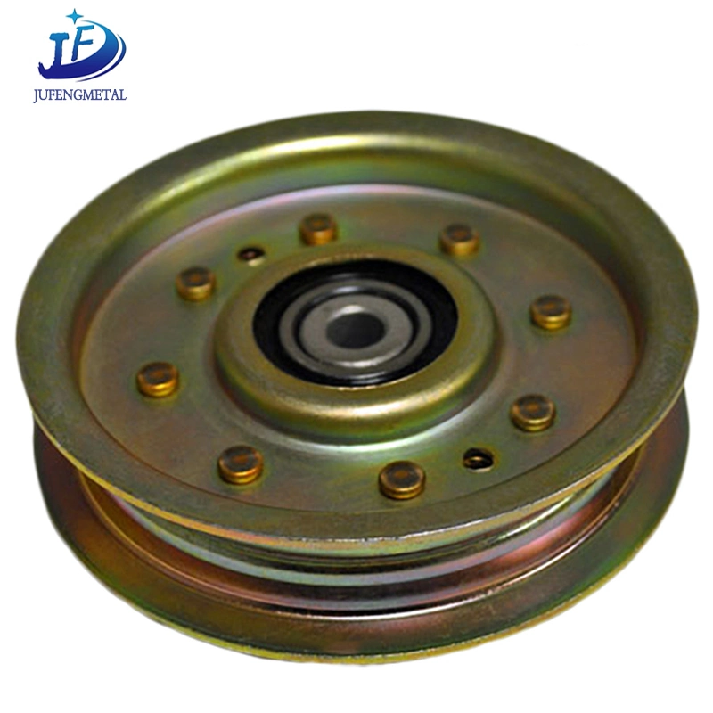 Customized Carbon Steel/Aluminum Alloy Stamping Transmission Parts Belt Pulley