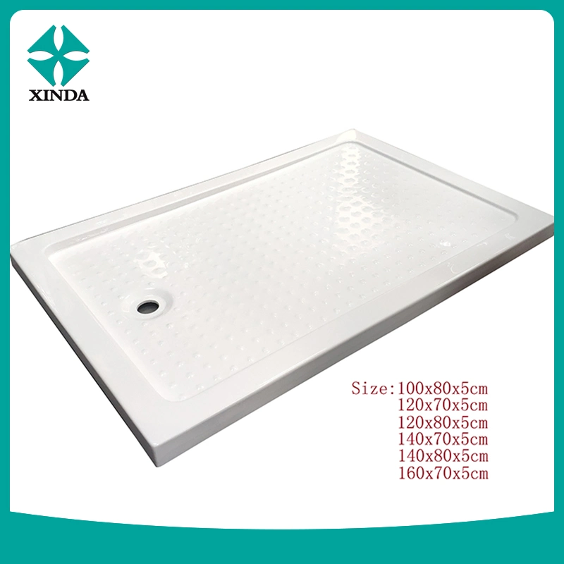 High Seat Deep Acrylic Shower Tray Basin with ABS Panel for Export