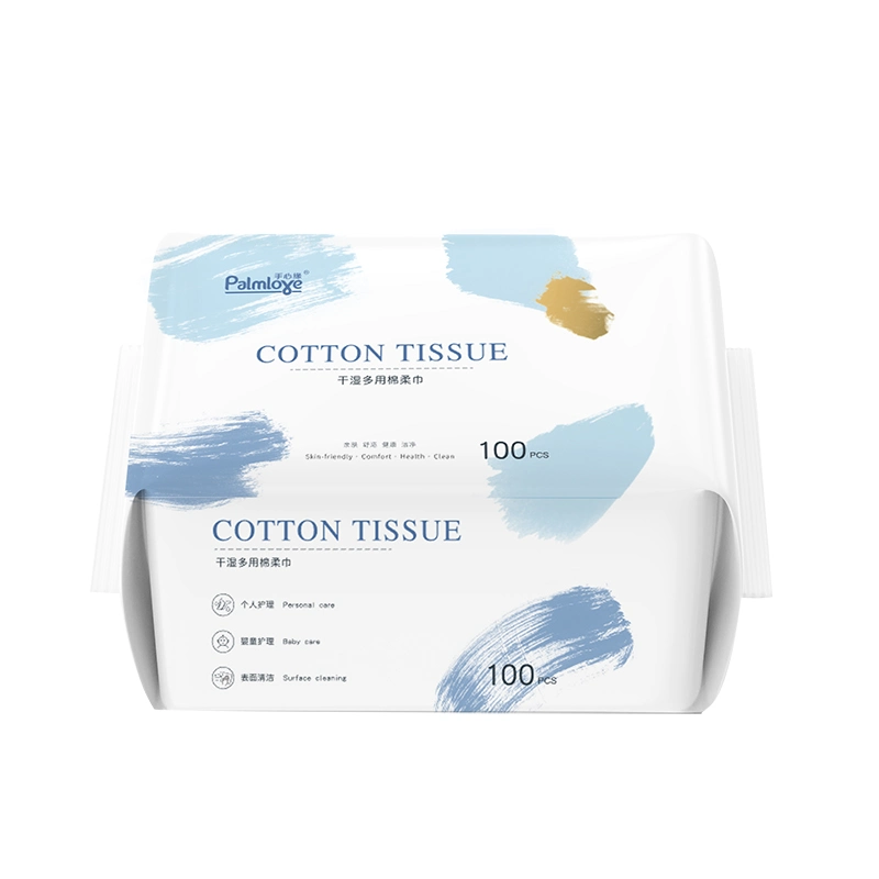 Softest Sensitive Skin Care and Removing Face Eye Heavy Makeup Unscented Cotton Facial Tissues