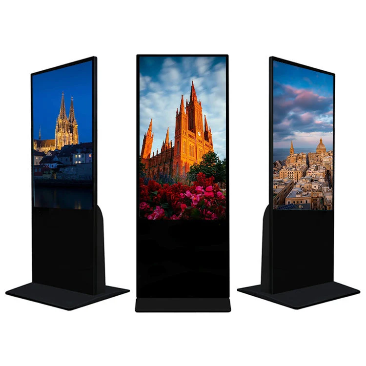 Stand Factory Standalone Digital Signage und Displays Standplatz in Innenräumen Ultraflacher LCD-Kiosk für Werbeplayer