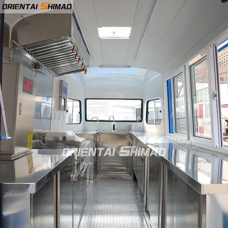 Electric Icecream Mini Citroen Mobile Fast Catering with CE Certificate Refrigerator Cabinet Snack Vending Kfc Food Delivery Van