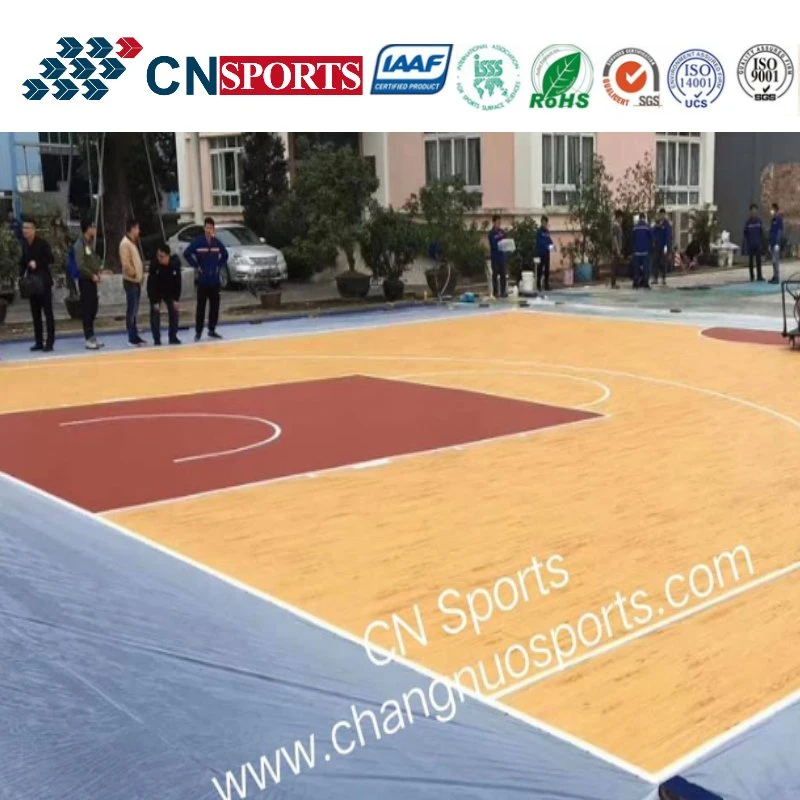 Professionelle Athletic Court PU-Sportboden für Basketballplatz