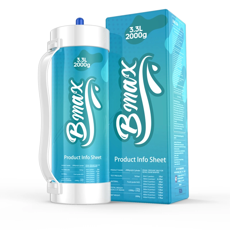 Bmax qualité alimentaire 3.3L Vente en gros dessert Accessoires fouettés Chargeurs de crème