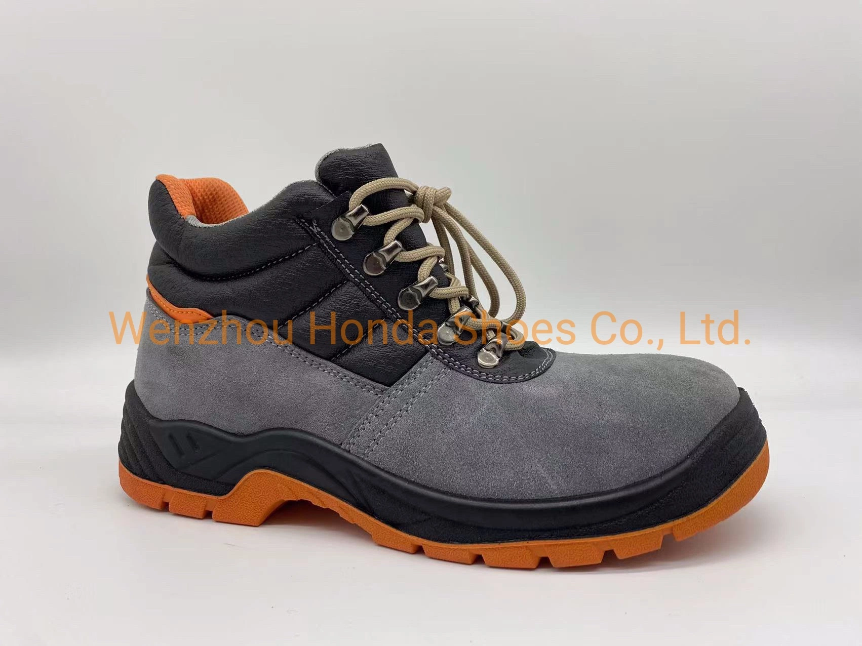 Cow Suede Leather Working Safety Shoes Manufacturer Steel Toe, CE S1p Antistatic & Oil Resistant Safety Work Shoe for Industrial Dubai Price Men & Womem