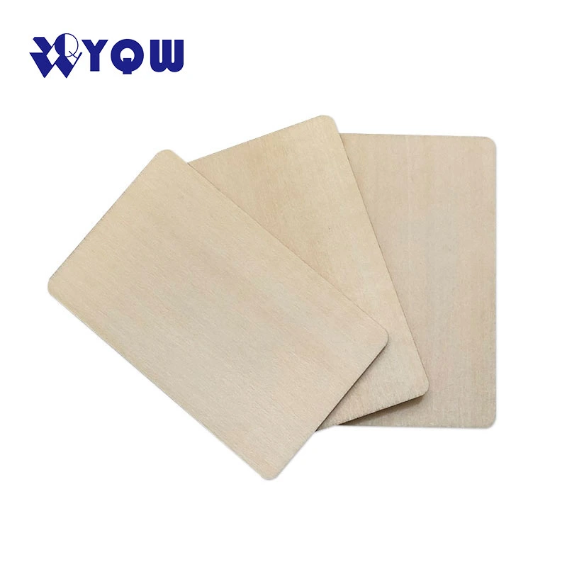 Tarjetas de madera RFID Fudan 1K personalizadas