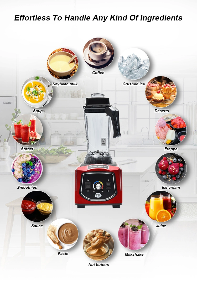 2.5L Factory Wholesale/Supplier Price OEM/ODM Produce Smoothie Food Juicer Commercial Blender