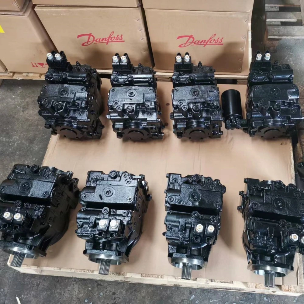 Bomba de pistão axial de deslocamento variável Danfoss Série 90 para sistema Hidrostático de circuito fechado.