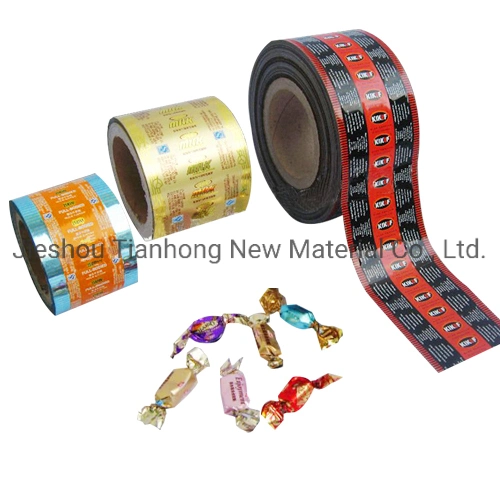 Printed Pet Twist Film PVC Twisted Film Candy Wrapping Film Confectionery Packaging Wrapper Film Laminated Film Roll Printed Packaging Film Packaging Roll