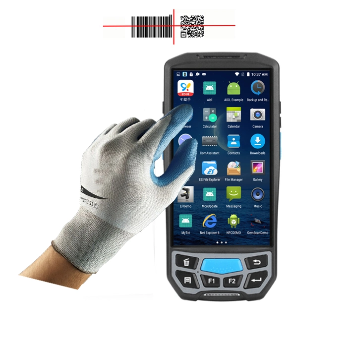 Robusto 4G dispositivos biométricos portátiles Precio barato, portátil POS Terminal PDA dispositivo Android con escáner de códigos de barras