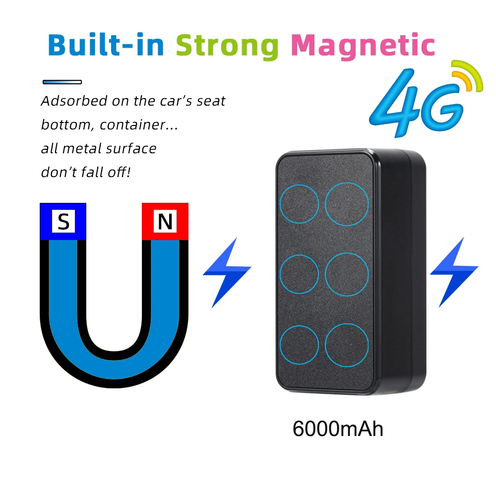 4G 6000mAh Long Standby Waterproof Strong Magnet Voice Monitoring GPS Tracker for Vehicle Car Bus Taxi Free Web APP Y14