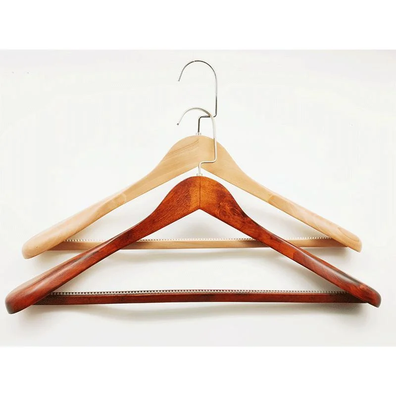 Extra-Wide Shoulder Antique Wooden Collection Wide Shoulder Cape Hanger Hotel Coat Rack