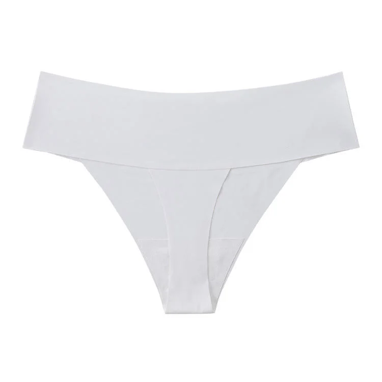 Frauen Ice Silk Ondergoed Tracelss Panty Ein Stück Rutscht Tief Taille Laser Cut Slip Nahtlose Unterwäsche Frau Pfanne