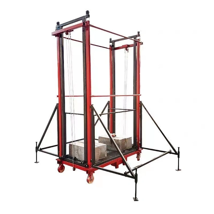 Remote Control Automatic 6m Electric Lifting Elevator Scaffolding for Construction Decoration