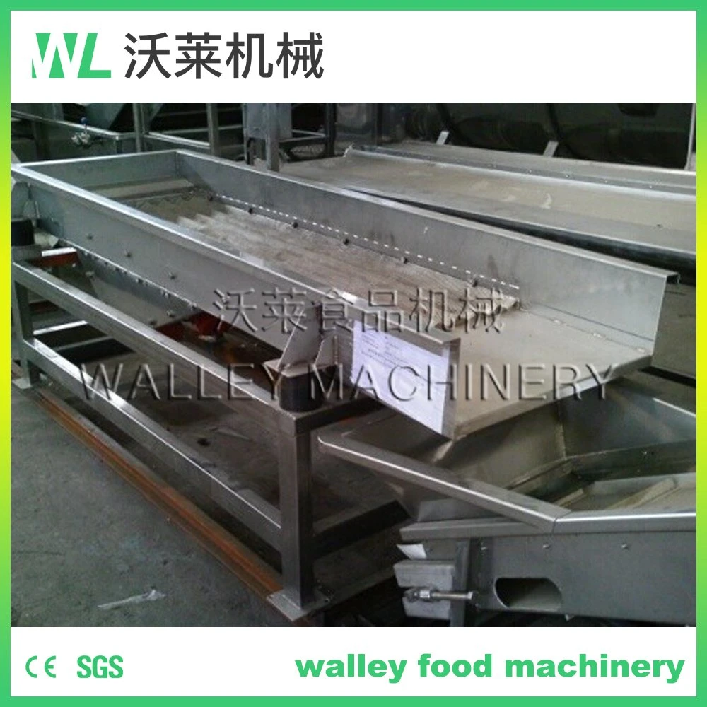 China Vibrating Grader Vegetable Dewatering Machine Fruit Drain Water Vibrator