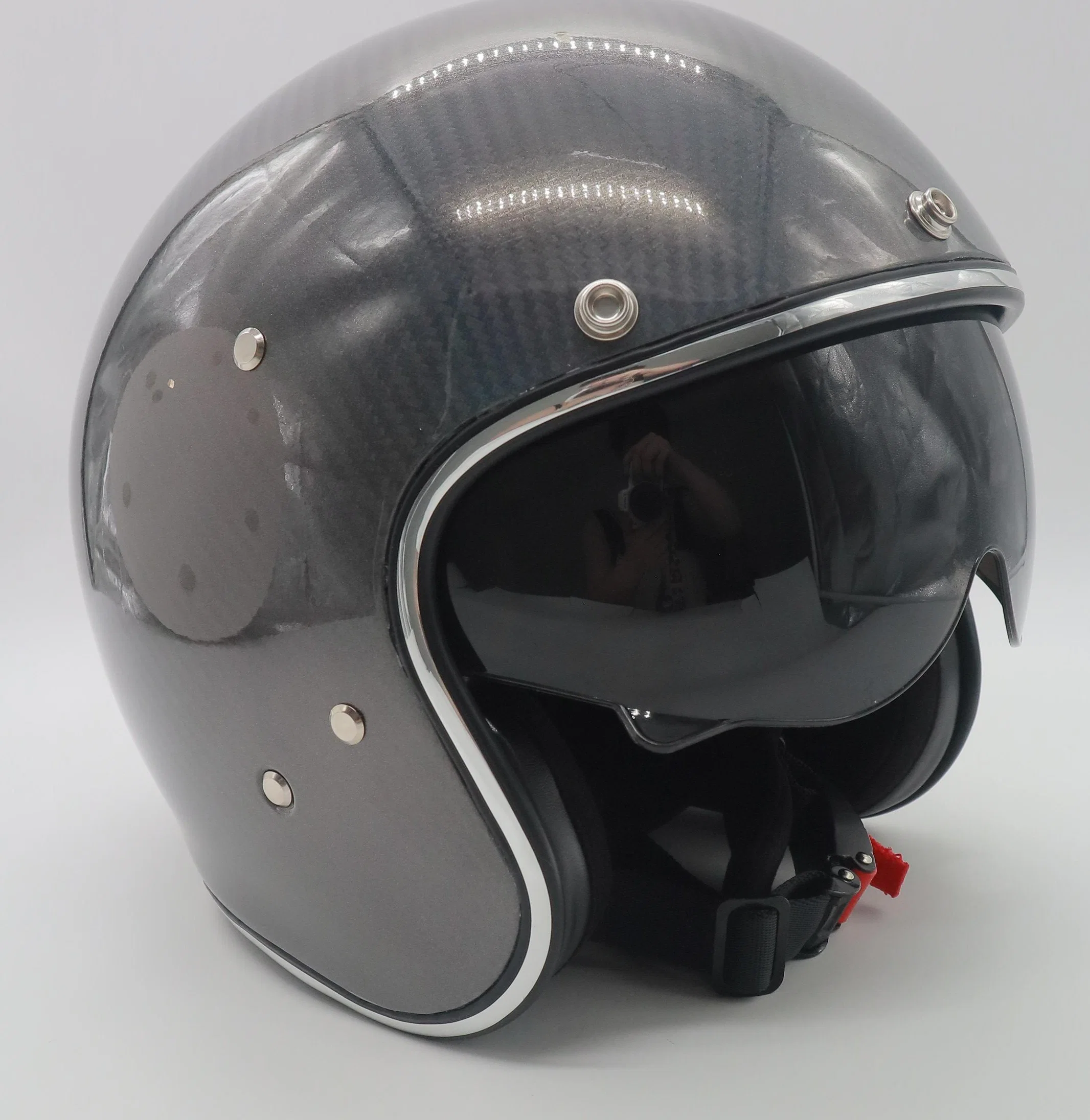 Cascos de rostro abierto Vintage para scooters, motocicletas, ebikes