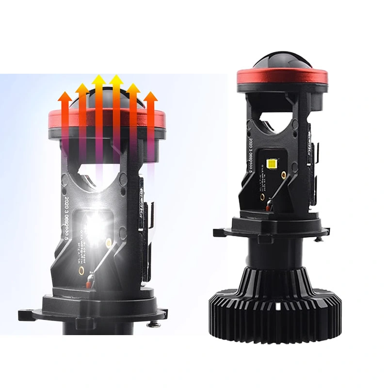 Lente láser LED Y7 H4 la bombilla del faro de LED con alta calidad Mini proyector lente para moto auto