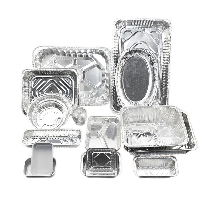 Fast Food Use Takeout Aluminum Foil Tray for Cake Baking