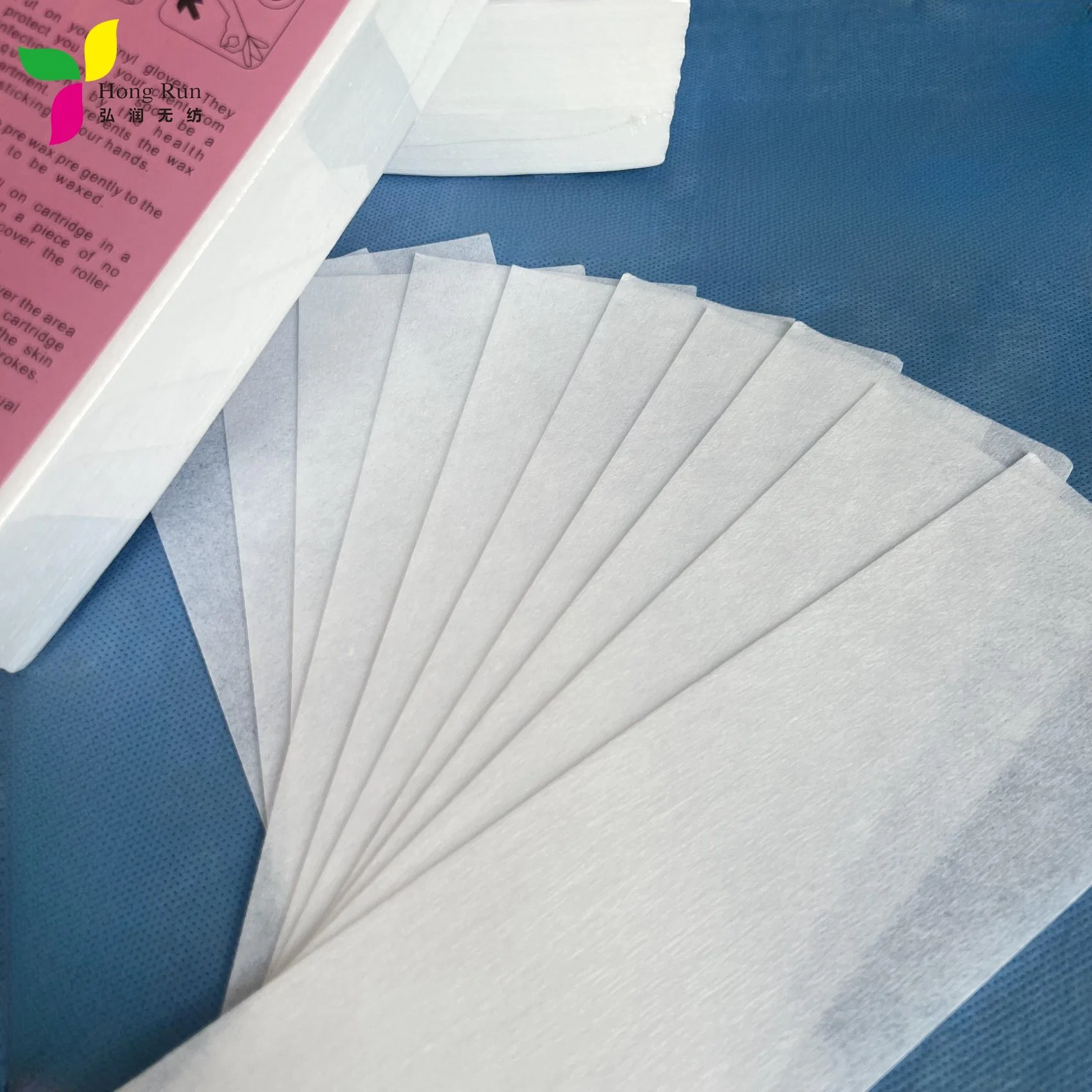 Papel desechable para eliminar el cabello al por mayor papel de cera para eliminar el cabello Tira