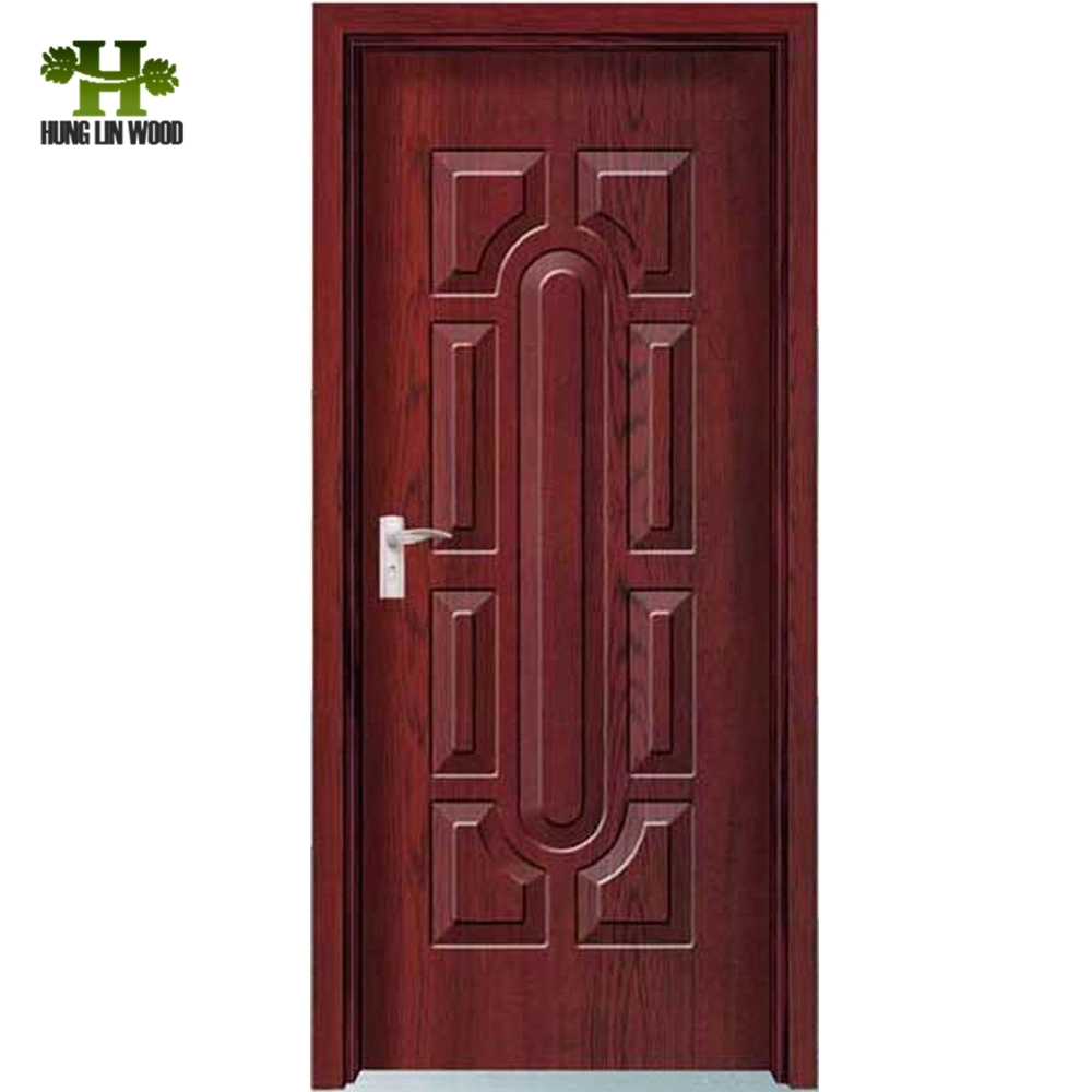 3mm Natural Wood Veneer/Melamine Moulded HDF Door Skin