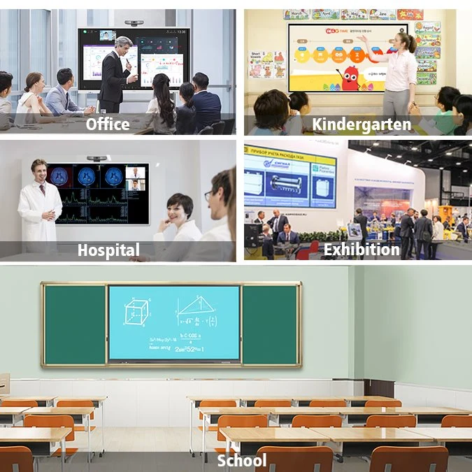 75 Inch School Conference Windows Network Smart Electronic Teaching Screen Kiosk Interactive Whiteboard