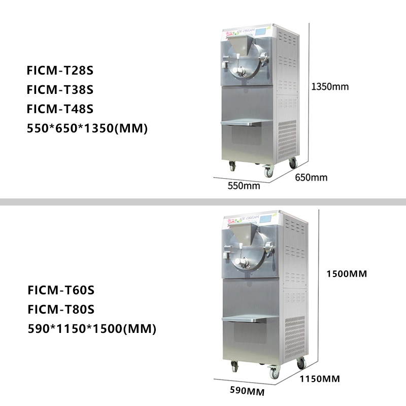 Most Needed Products Italian Gelato Machine with Stainless Steel Body