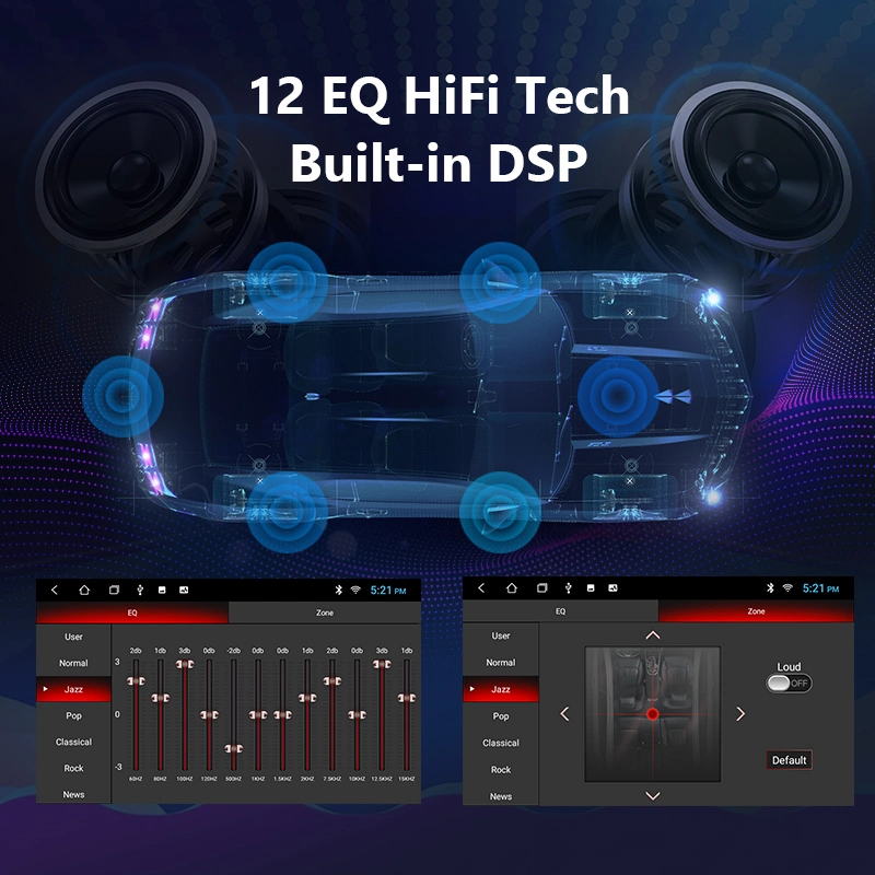 10" pulgadas universal 1080P Android WiFi el reproductor de radio del coche con Bt 2 DIN de la cámara de vídeo de coche con pantalla táctil y GPS de navegación automática