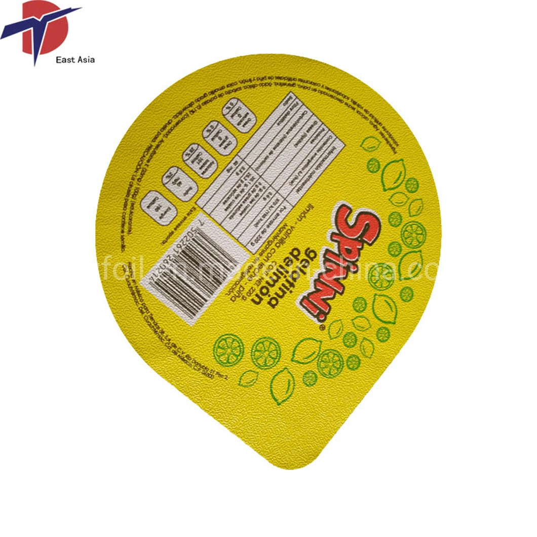 Dairy Packaging Materials Die Cut Aluminum Lids Foil for Yogurt Cup