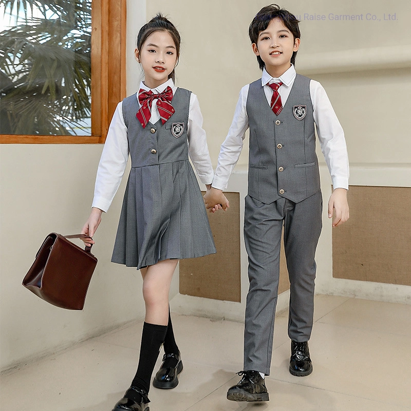 Custom Pants Pinafore Shirt Primary High School Uniform for Age 5-18