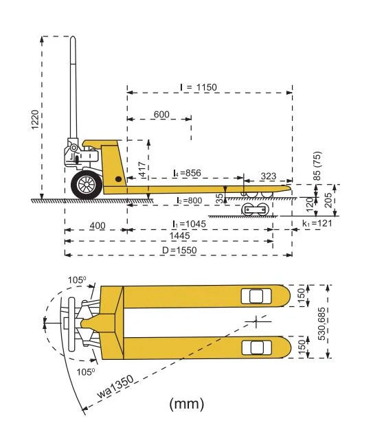 Low Profile Hand Pallet Truck (HPL/HPM Series)
