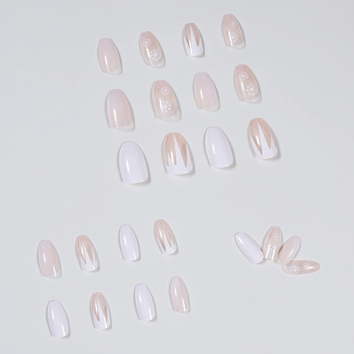 Uñas artificiales Nail ordenadores portátiles Consejos 24 Consejos para uñas falso diseñado pulse sobre clavos