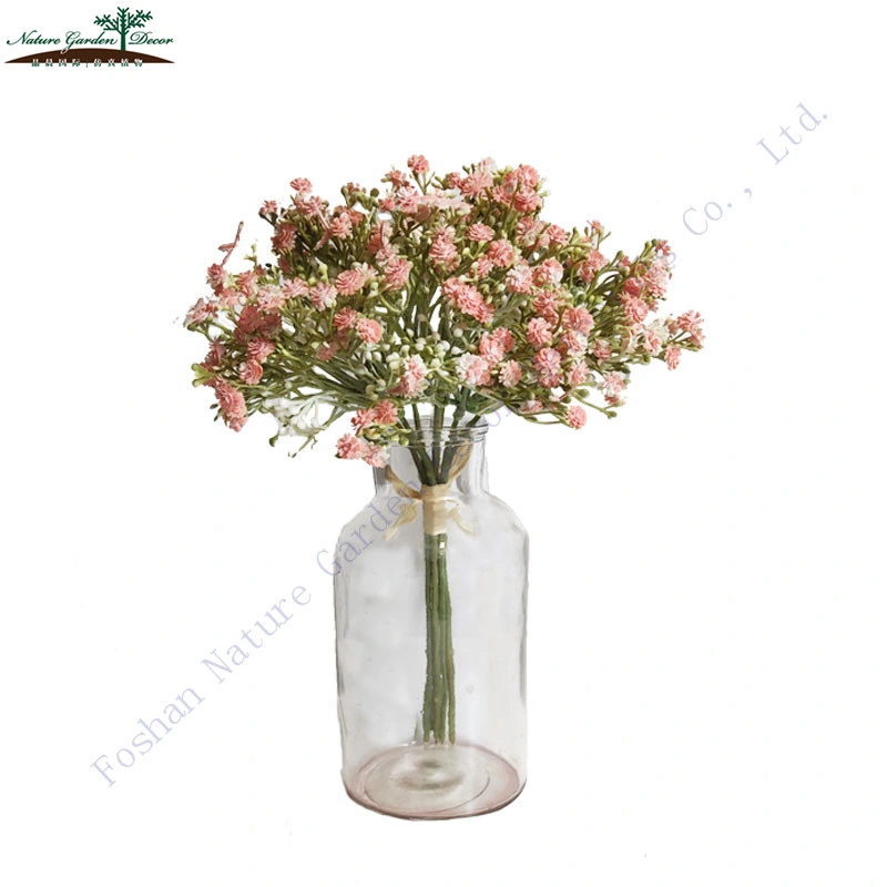 Populares flor artificial para la decoración de bodas Gypsophila Babysbreath plástico