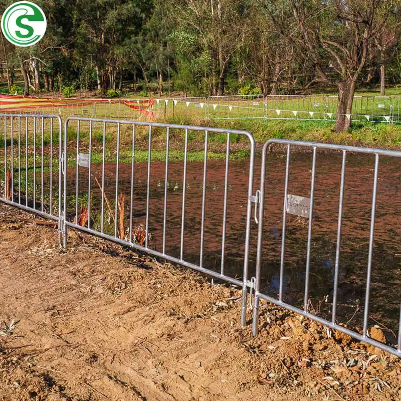 Portátiles baratos Barricada de la construcción de la barrera de acero inoxidable