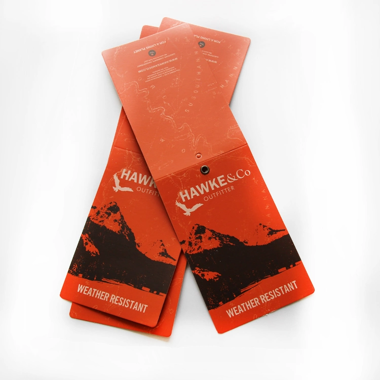 Luxury Custom Printing Fashion Garment Clothing Swing Tag Hang Tags for Garment