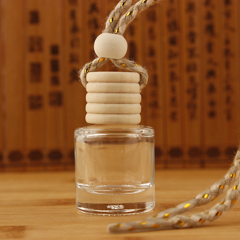 5ml Empty Perfume Diffuser Refillable Automobile Ornament Clear Car Perfume Empty Bottle Hanging Glass Pendant for Van