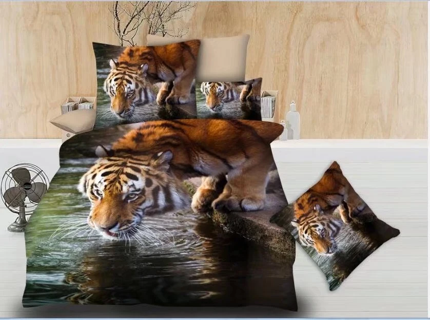 3D Bedding Set 100% Polyester Microfaser gebürstete Stoff Bettwäsche Blatt