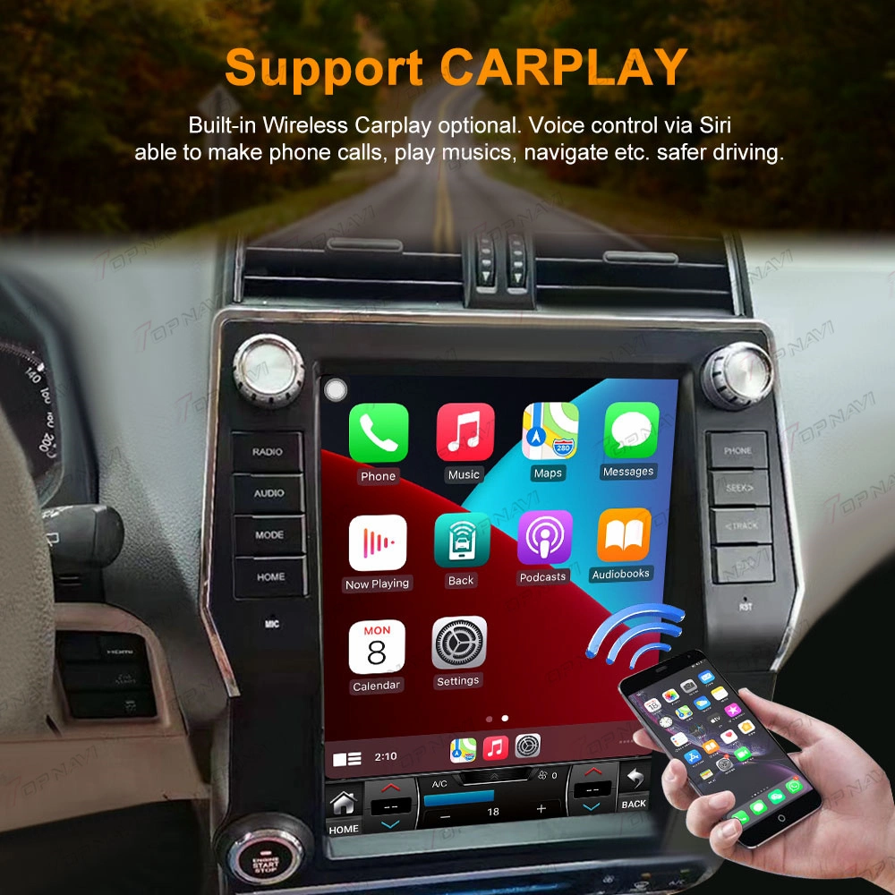 Car Navigation Android 12.1 Inch Large Screen 18 Models Prado Vertical Navigator