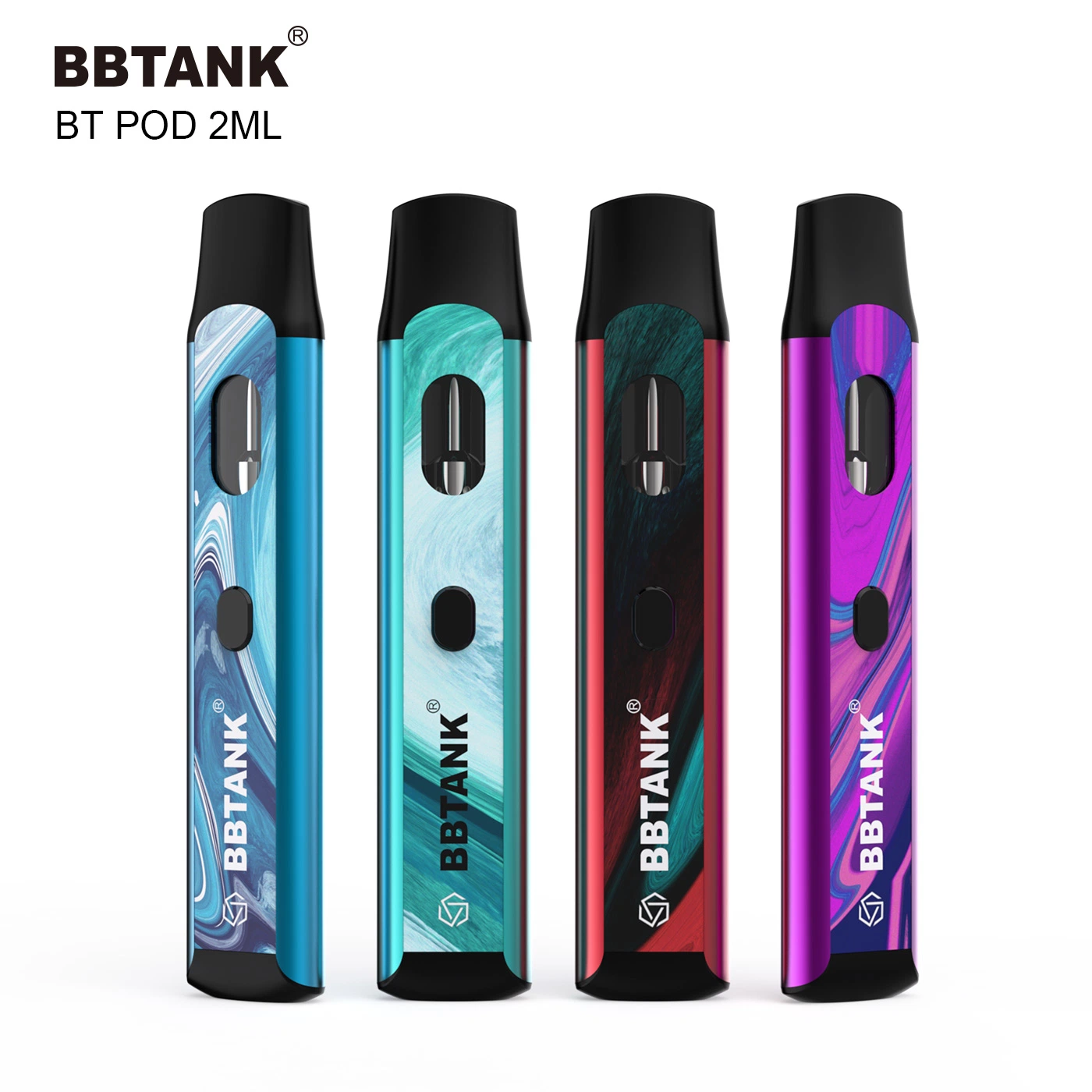 Factory Wholesale Bbtank 2 Ml Preheat Vape Pen Rechargeable Thick Oil Pen Hhc Vape Disposable