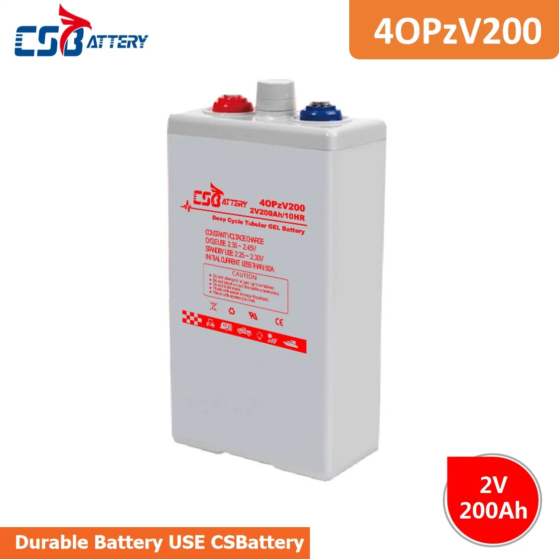 Csbattery 2V250ah Free Maintenance Tubular Opzv Solar Power Battery for Solar Panel System/Inverter Back-up Solar/Telecom/Boo