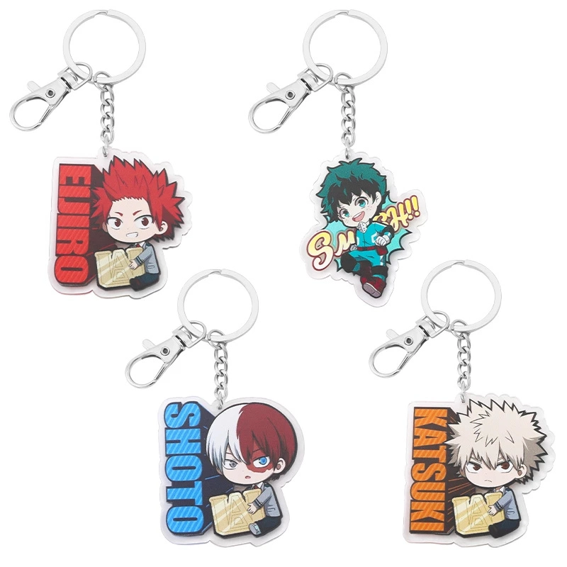 Wholesale/Supplier Custom My Hero Academia Anime Character Backpack Bag Handbag Accessories Gift Acrylic Keychain