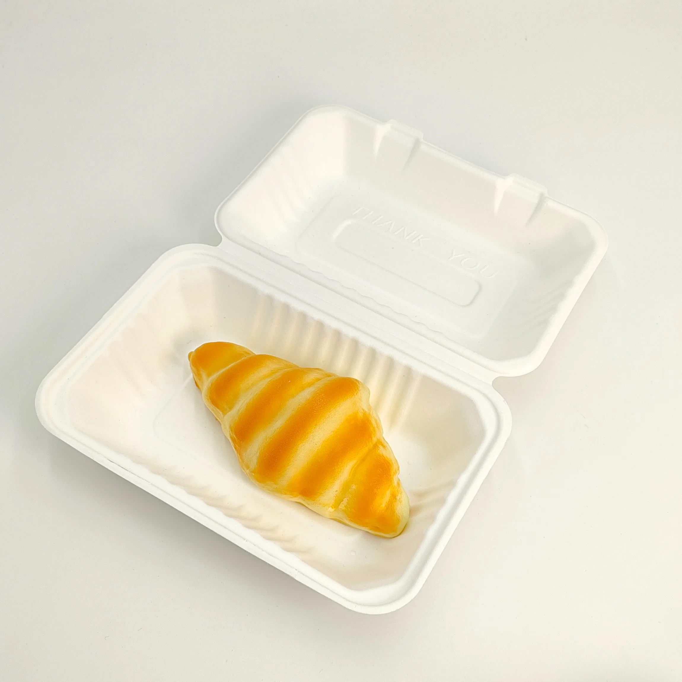 Sugar Cane Takeaway Food Packaging Disposable Bagasse Eco-Friendly Clamshell Lunch Box